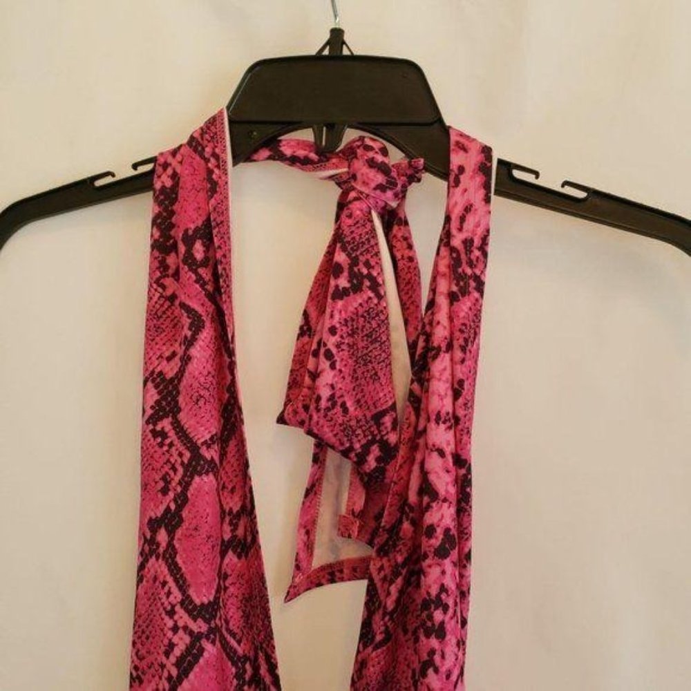 Banjul Pink Snake Print Robe - Picture 10 of 11